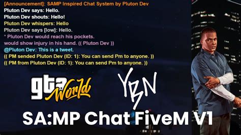 SA:MP Inspired Chat Style Script FiveM [QB/ESX] .